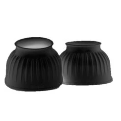 Equus Extra Large Ribbed Bell Boots - Black