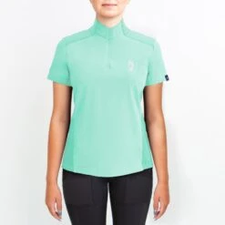 Irideon Kids' Luna Coolstretch Short Sleeve Jersey - Island Green