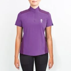 Irideon Kids' Luna Coolstretch Short Sleeve Jersey - Purple Hibiscus