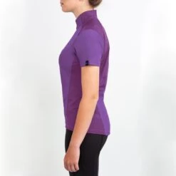 Irideon Kids' Luna Coolstretch Short Sleeve Jersey - Purple Hibiscus -Kensington Shop 539866 800 800