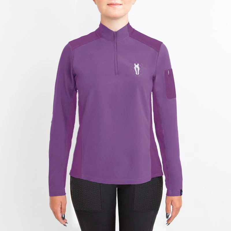 Irideon Kids' Luna Coolstretch Long Sleeve Jersey - Purple Hibiscus 2 Irideon Kids' Luna Coolstretch Long Sleeve Jersey - Purple Hibiscus - Image 2