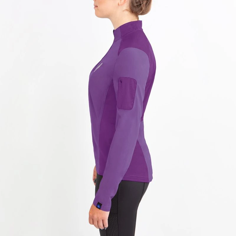 Irideon Kids' Luna Coolstretch Long Sleeve Jersey - Purple Hibiscus 3 Irideon Kids' Luna Coolstretch Long Sleeve Jersey - Purple Hibiscus - Image 3