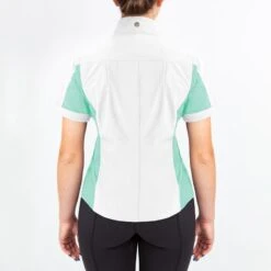 Irideon Kids' Athena Short Sleeve Show Shirt - Bright White/Island Green 5 Irideon Kids' Athena Short Sleeve Show Shirt - Bright White/Island Green -Kensington Shop 540414 800 800