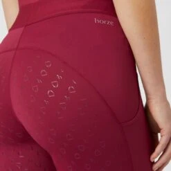Horze Women's Nadia 4-Pocket Full Seat Tights - Anemone Dark Pink 8 Horze Women's Nadia 4-Pocket Full Seat Tights - Anemone Dark Pink -Kensington Shop 541385 800 800
