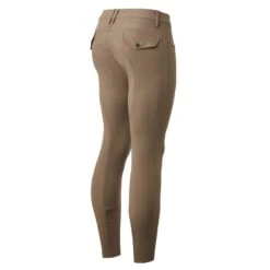 Horze Men's Damien Knee Patch Breeches - Fossil Brown