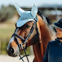 Horze Cooling Ear Net - Corydalis Light Blue -Kensington Shop 542065 800 800
