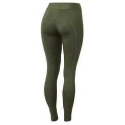 Horze Women's Tessa Full Seat Riding Tights - Olivine Green