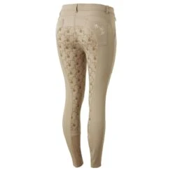 Horze Women's Kaitlin Full Seat Breeches - Plaza Taupe Light Brown
