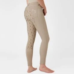 Horze Women's Kaitlin Full Seat Breeches - Plaza Taupe Light Brown -Kensington Shop 543079 800 800