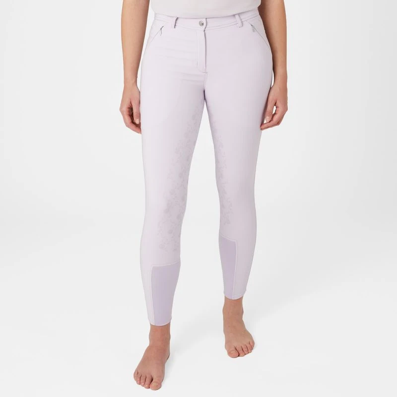 Horze Women's Kaitlin Full Seat Breeches - Orchid Hush 5 Horze Women's Kaitlin Full Seat Breeches - Orchid Hush - Image 5