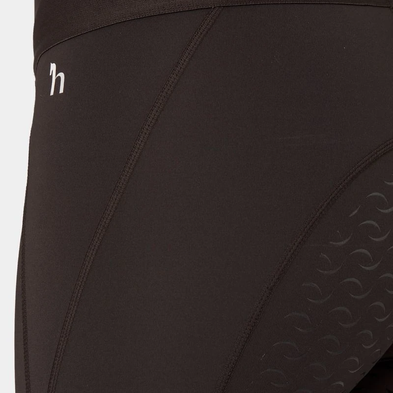 Horze Women's Tessa Full Seat Riding Tights - After Dark Brown 2 Horze Women's Tessa Full Seat Riding Tights - After Dark Brown - Image 2