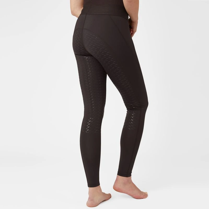 Horze Women's Tessa Full Seat Riding Tights - After Dark Brown 4 Horze Women's Tessa Full Seat Riding Tights - After Dark Brown - Image 4