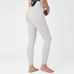 Horze Women's Minka Flex Firming Full Seat Breeches - Pebble Grey -Kensington Shop 543579 800 800