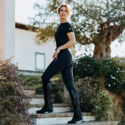 B Vertigo Women's Natalia Full Seat Breeches W/Lace Detail - Dark Navy -Kensington Shop 544117 800 800