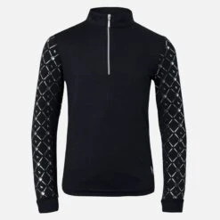 Horze Kids' Fia Long Sleeved Shirt - Peacoat Dark Blue