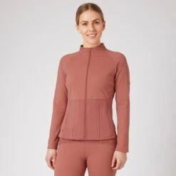 Horze Women's Ciandra UV Pro Technical Training Jacket - Light Mahogany -Kensington Shop 544342 800 800