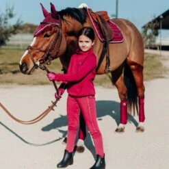 Horze Ella Pony Ear Net - Anemone Dark Pink -Kensington Shop 545128 800 800