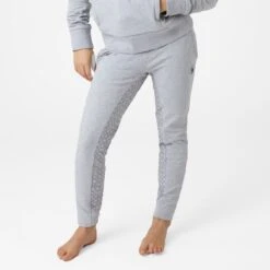 Horze Kids' Emmie Organic Cotton Full Seat Tights - Ash Gray 7 Horze Kids' Emmie Organic Cotton Full Seat Tights - Ash Gray -Kensington Shop 545138 800 800