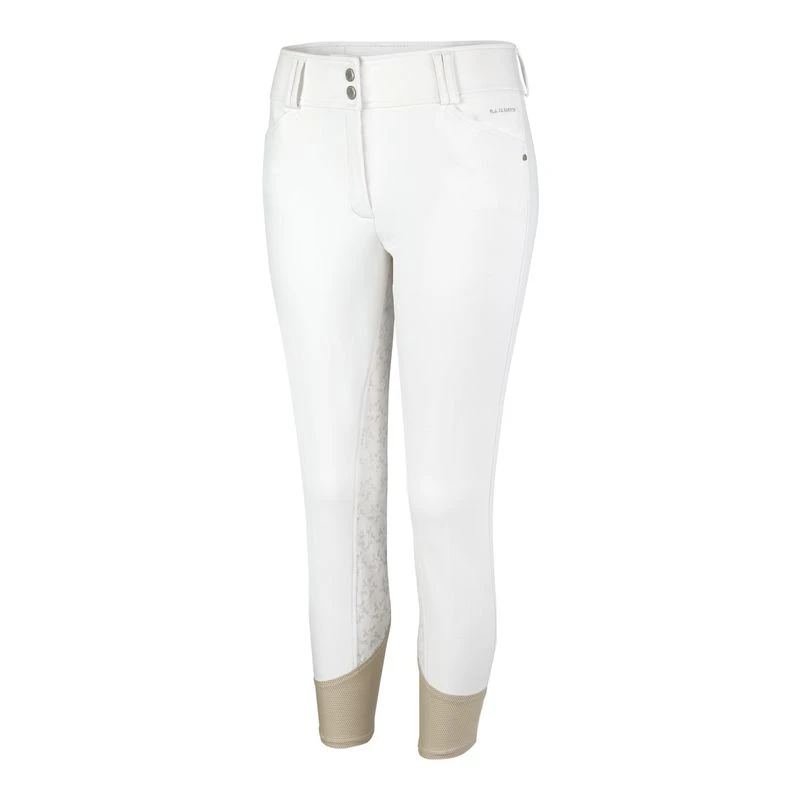 RJ Classics Women's Aria Silicon Full Seat Breeches - White 1 RJ Classics Women's Aria Silicon Full Seat Breeches - White