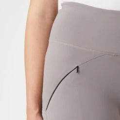 Horze Women's Danica High Waist Tights With Mesh Insert - Zinc -Kensington Shop 548158 800 800