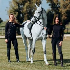 Horze Women's Nicki Breathable Technical Full Seat Tights - Black 9 Horze Women's Nicki Breathable Technical Full Seat Tights - Black -Kensington Shop 548224 800 800