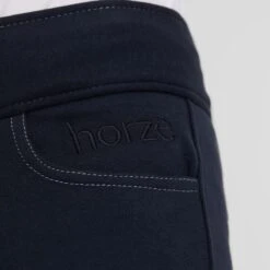 Horze Kids' Marlee Pull-on Full Seat Tights W/Contrast Stitching - Dress Dark Blue -Kensington Shop 548445 800 800