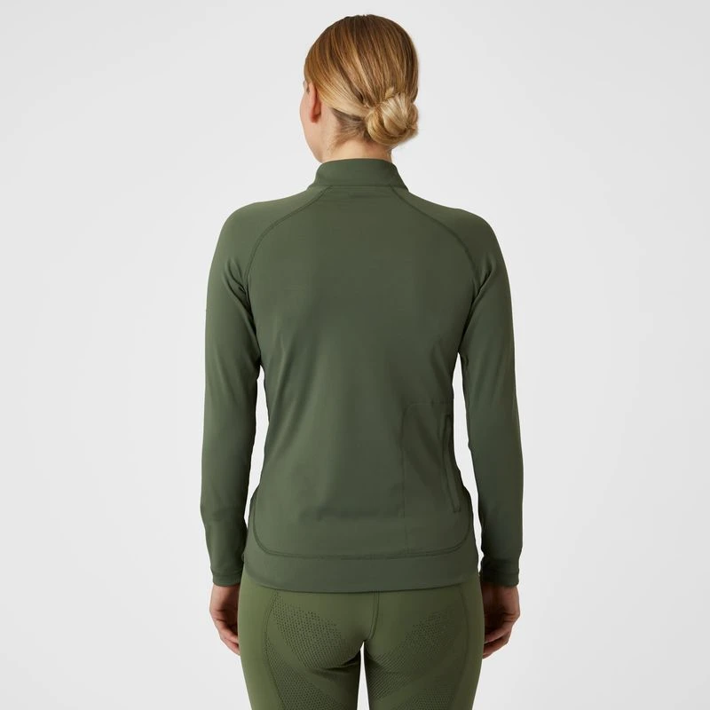 B Vertigo Women's Davina Long Sleeved Quick Dry Training Shirt - Wild Grass Green 3 B Vertigo Women's Davina Long Sleeved Quick Dry Training Shirt - Wild Grass Green - Image 3