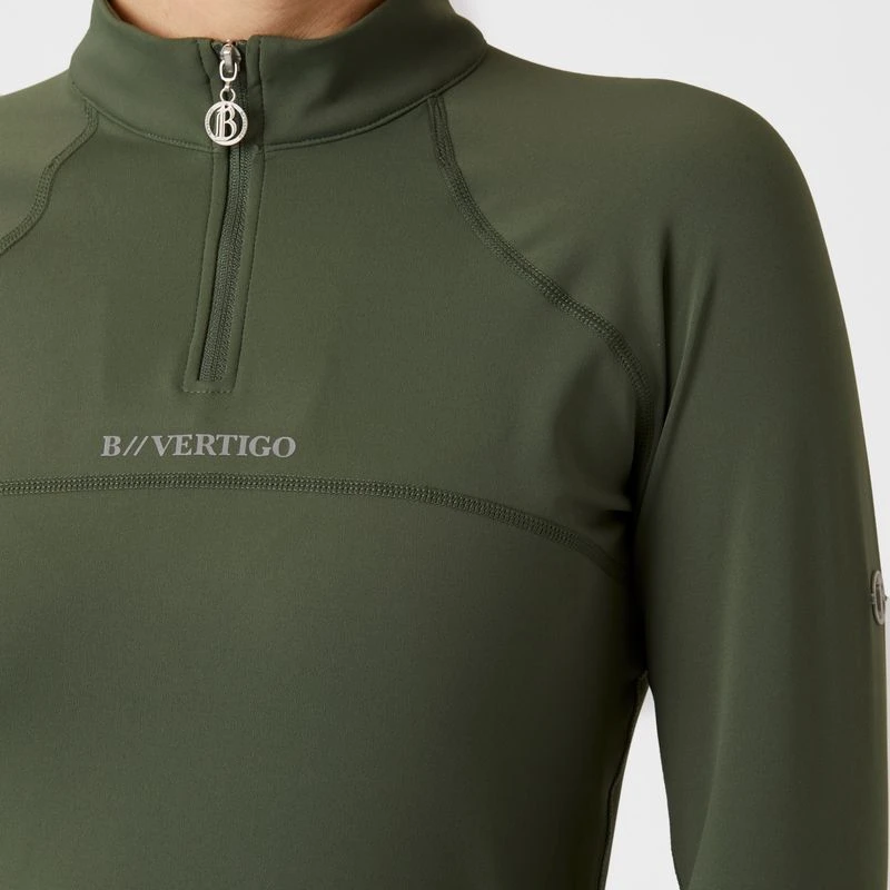 B Vertigo Women's Davina Long Sleeved Quick Dry Training Shirt - Wild Grass Green 5 B Vertigo Women's Davina Long Sleeved Quick Dry Training Shirt - Wild Grass Green - Image 5