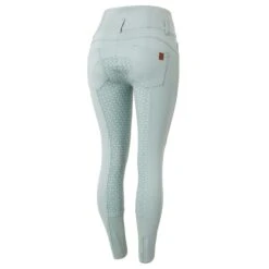 Horze Women's Tara Full Seat Breeches - Aqua Grey -Kensington Shop 552551 800 800