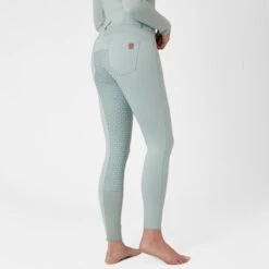 Horze Women's Tara Full Seat Breeches - Aqua Grey -Kensington Shop 552552 800 800