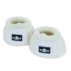 Roma Fleece Trim Rubber Bell Boots - White/White