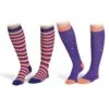 Shires Two Pack Bamboo Socks - Purple