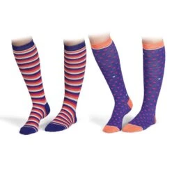 Shires Kids' Bamboo Socks 2 Pack - Purple