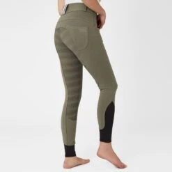 Horze Women's Full Seat Breeches W/Elastic Leg - Charcoal Grey 6 Horze Women's Full Seat Breeches W/Elastic Leg - Charcoal Grey -Kensington Shop 555381 800 800