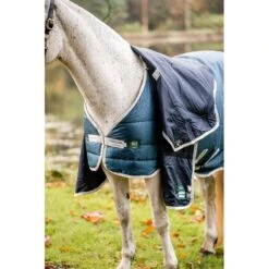 Horseware Eco Liner 100g - Teal Eco Print/Grey -Kensington Shop 556397 800 800