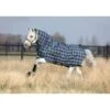 Rhino Pony Plus Turnout Medium - Navy Check/Teal