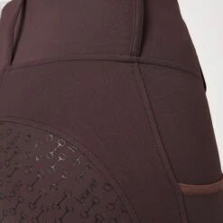 Horze Women's Lucinda High Waist Tights Silicone Full Seat - French Roast -Kensington Shop 558470 800 800