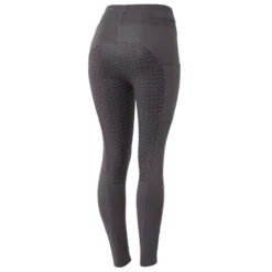 Horze Women's Jade Cotton Stretch Full Seat Riding Tights - Blackened Pearl