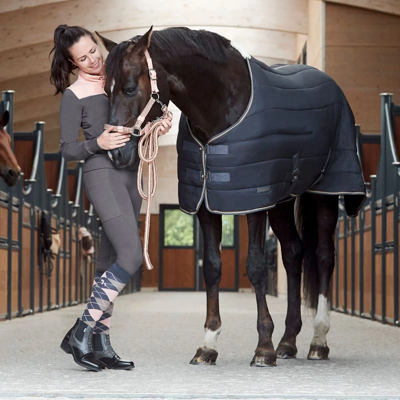 Horze Women's Jade Cotton Stretch Full Seat Riding Tights - Blackened Pearl 5 Horze Women's Jade Cotton Stretch Full Seat Riding Tights - Blackened Pearl - Image 5