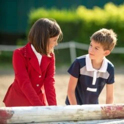 Cavalliera Kids' I Love Crystals Show Jacket - Ruby Red/Silver -Kensington Shop 558820 800 800