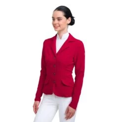 Cavalliera Women's Primetime Show Jacket - Ruby Red