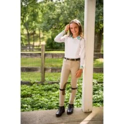 Shires Aubrion Kids' Cheshire Show Jodhpurs - Tan -Kensington Shop 564054 800 800