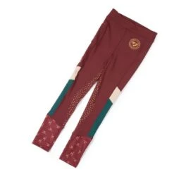 Shires Aubrion Kids' Eastcote Riding Tights - Wine