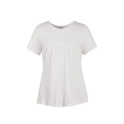 Kensington Shop 3 EQL Women's Lucky Lace Ecovero Short Sleeve Top - Soft White