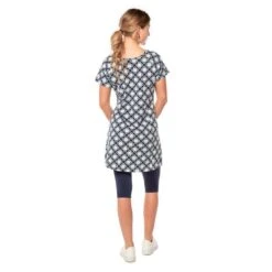 EQL Women's Everyday Tunic Dress - Indigo Tiles -Kensington Shop 566142 800 800