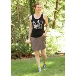 EQL Women's Stretch-Lite Skirt - Driftwood -Kensington Shop 567016 800 800