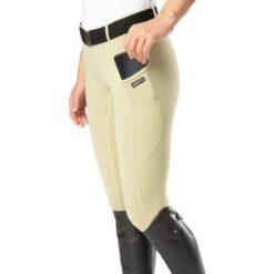 Kerrits Women's Ice Fil Full Seat Tech Tights - Tan -Kensington Shop 568428 800 800