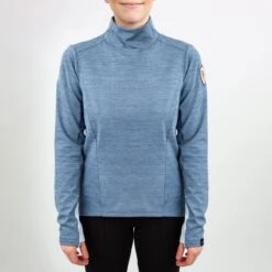 Irideon Women's Radiant Mock Crew Top - Blueprint