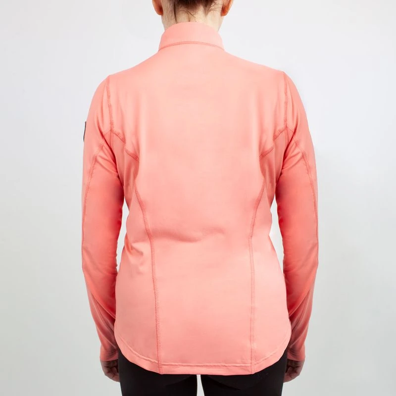 Irideon Women's Thermaluxe 1/4 Zip Top - Salmon 3 Irideon Women's Thermaluxe 1/4 Zip Top - Salmon - Image 3