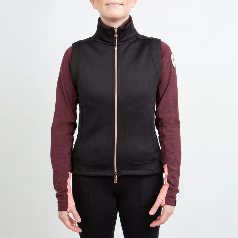 Irideon Kids' Fjord Fleece Vest - Black 1 Irideon Kids' Fjord Fleece Vest - Black